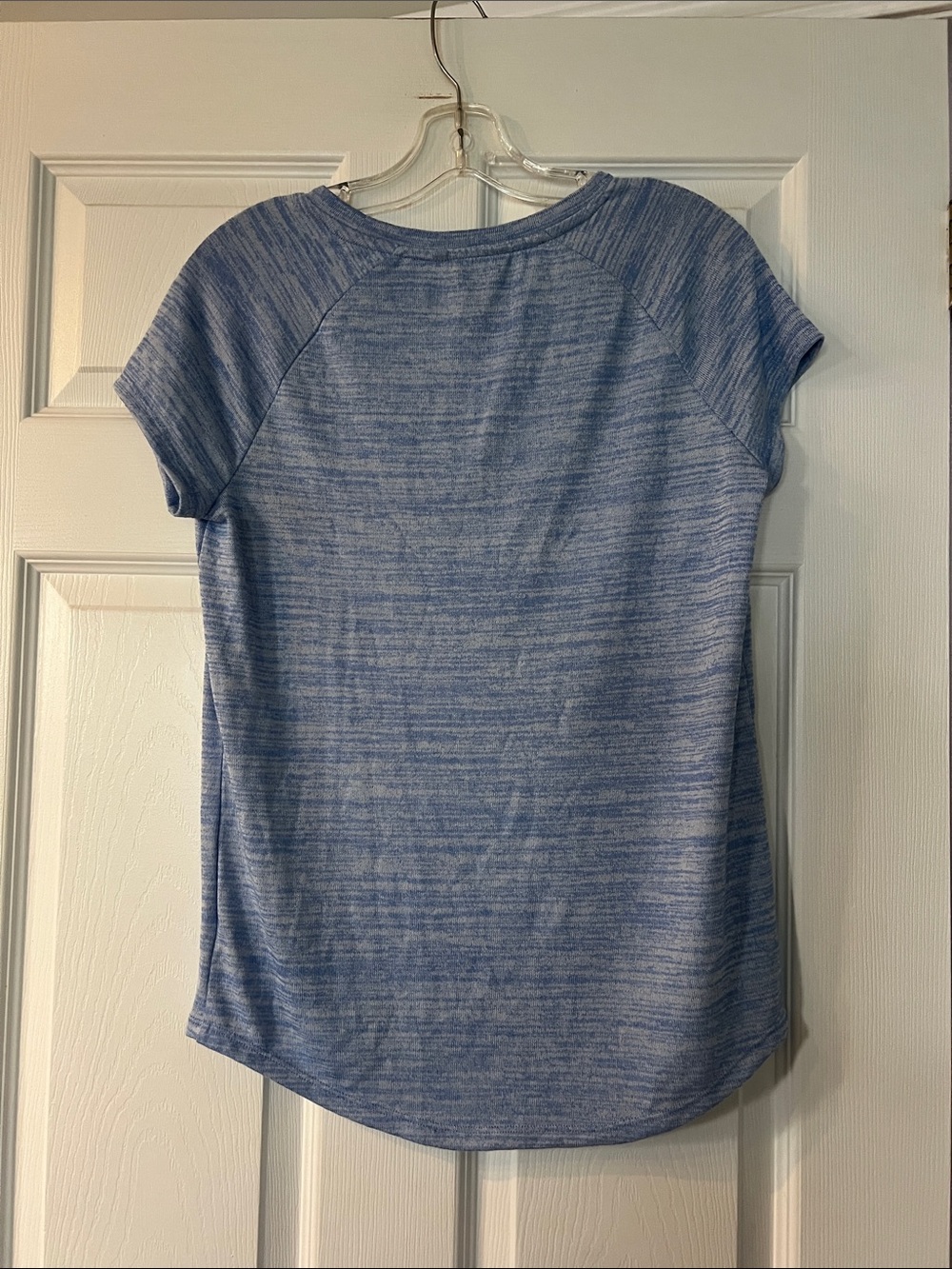 George Light Heather Blue Short Sleeve Crew Neck Top - Picture 4 of 4
